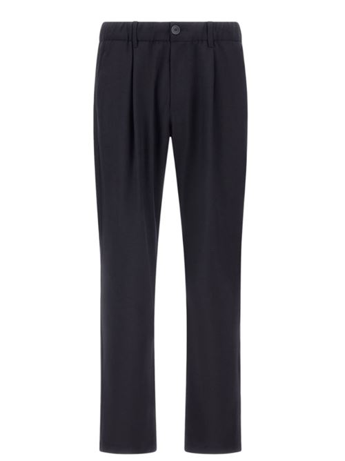 Pantaloni in fresco di lana stretch blu Herno | PT000163U - 12808.9200